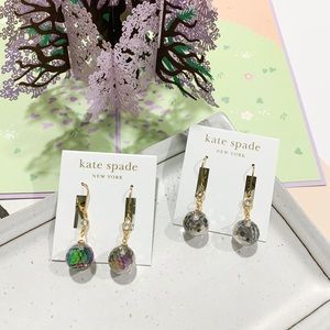 ❗️LAST1❗️Kate Spade Disc Ball Drop Earrings Gray